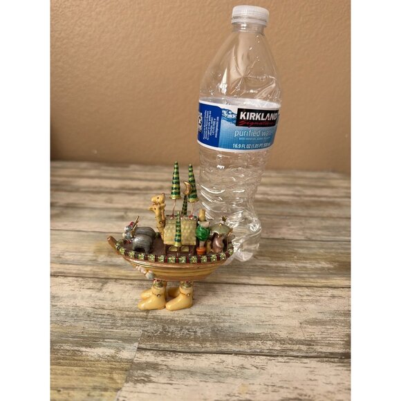 Dept 56 Patience Brewster Krinkles Noah’s Ark Jeweled Hinged Trinket Box w/FLAW - Picture 14 of 16